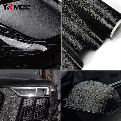 Premium PET Car Carbon Vinyl Film DIY Waterproof Car Stickers Modified Vinyl Wrap Films Color Change Film for Auto Accessories