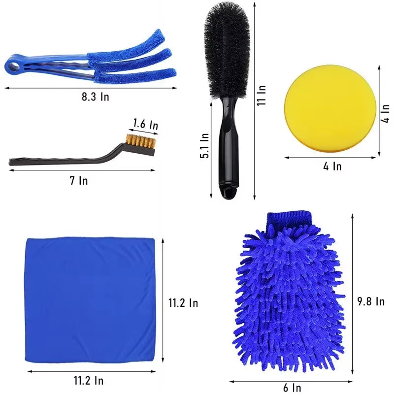 15-Piece Car Detailing Brush Set the Ultimate Auto Cleaning Kit for Vents Gaps Maintenance Car Air Outlet Detail Clearance Brush