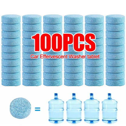 Solid Cleaner Car Windscreen Cleaner Effervescent Tablet Auto Wiper Glass Solid Cleaning Concentrated Tablets Detergent