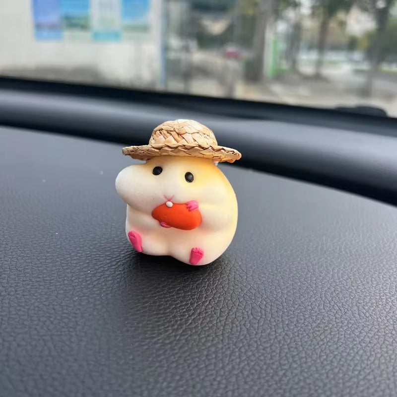 Car Decoration Hamster Car Accessories New Console Cute Doll Car Interior Pendant Decoration Cool Decoration Accesories