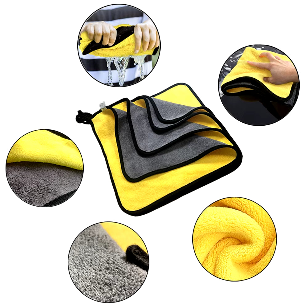 Microfiber Towel Car Microfiber Cloth Wash Towel Microfiber Cleaning Cloth Car Wash Drying Towel Auto Detailing