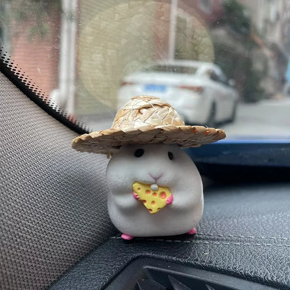 Car Decoration Hamster Car Accessories New Console Cute Doll Car Interior Pendant Decoration Cool Decoration Accesories