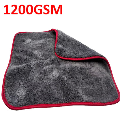 1200GSM Car Wash Car Detailing Microfiber Towel Car Cleaning Drying Cloth Thick Car Washing Rag for Cars Kitchen Car Care Cloth