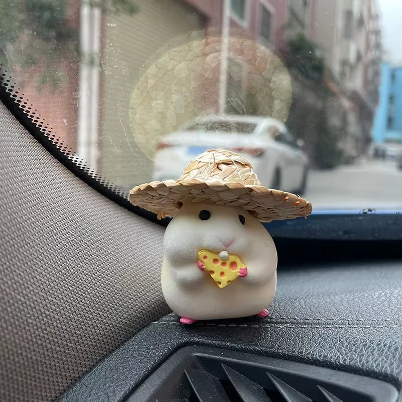 Car Decoration Hamster Car Accessories New Console Cute Doll Car Interior Pendant Decoration Cool Decoration Accesories