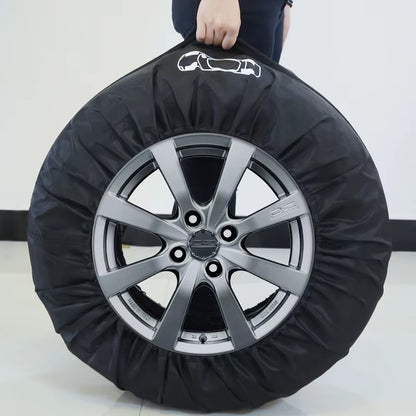 4Pcs/Lot Car Spare Tire Cover Case Polyester Auto Wheel Tires Storage Bags Vehicle Tyre Waterproof Dust-Proof Protector Styling