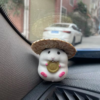 Car Decoration Hamster Car Accessories New Console Cute Doll Car Interior Pendant Decoration Cool Decoration Accesories