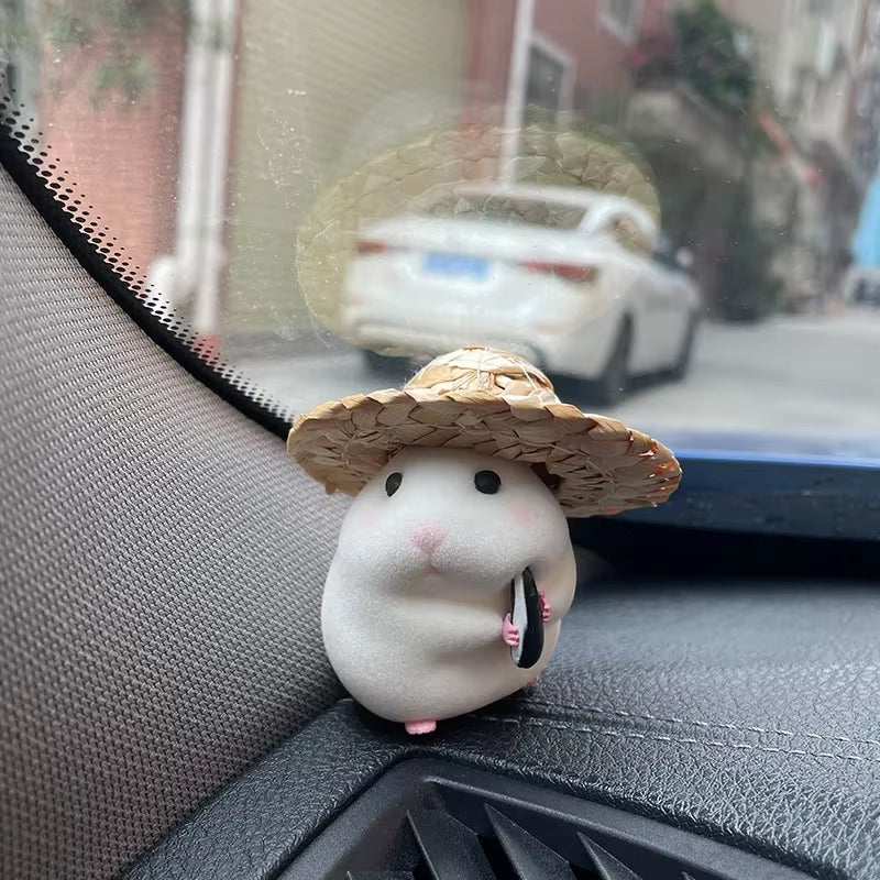 Car Decoration Hamster Car Accessories New Console Cute Doll Car Interior Pendant Decoration Cool Decoration Accesories