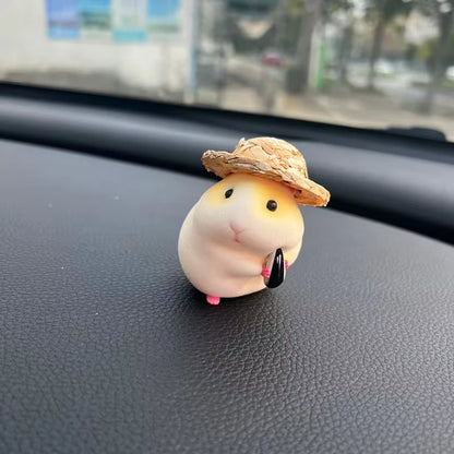 Car Decoration Hamster Car Accessories New Console Cute Doll Car Interior Pendant Decoration Cool Decoration Accesories