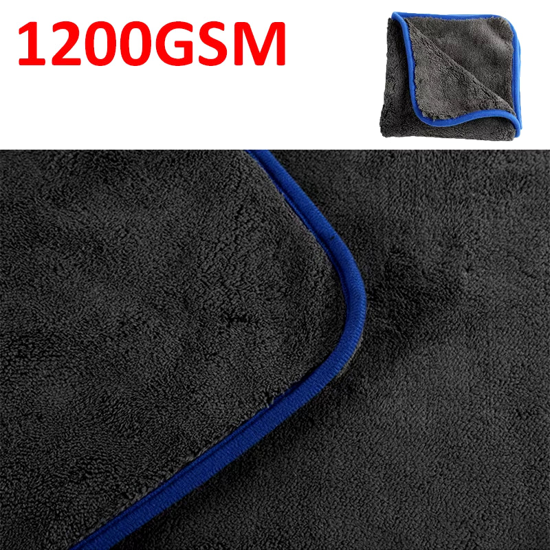 1200GSM Car Wash Car Detailing Microfiber Towel Car Cleaning Drying Cloth Thick Car Washing Rag for Cars Kitchen Car Care Cloth