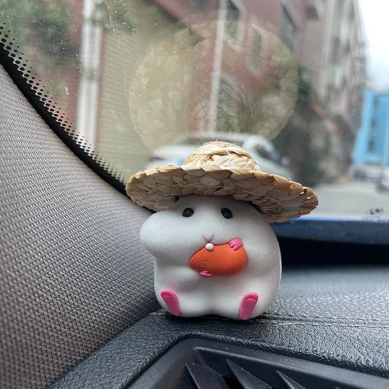 Car Decoration Hamster Car Accessories New Console Cute Doll Car Interior Pendant Decoration Cool Decoration Accesories