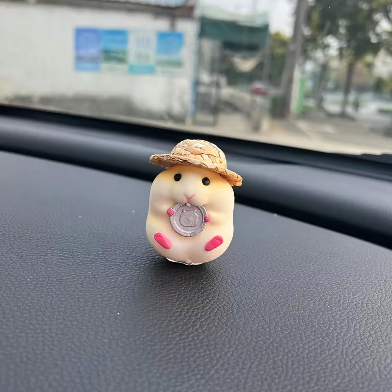 Car Decoration Hamster Car Accessories New Console Cute Doll Car Interior Pendant Decoration Cool Decoration Accesories