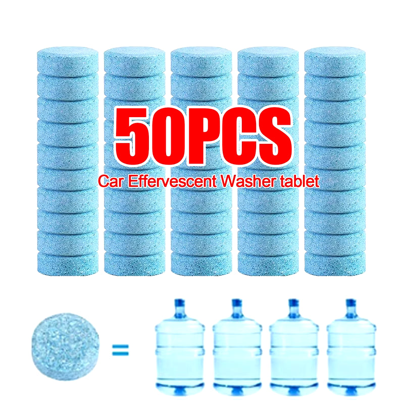 Solid Cleaner Car Windscreen Cleaner Effervescent Tablet Auto Wiper Glass Solid Cleaning Concentrated Tablets Detergent