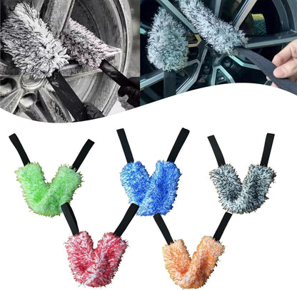 Microfiber Multi-Use Cleaning Tool, Wheelhub Cleaning Brush, Car Detailing Clean